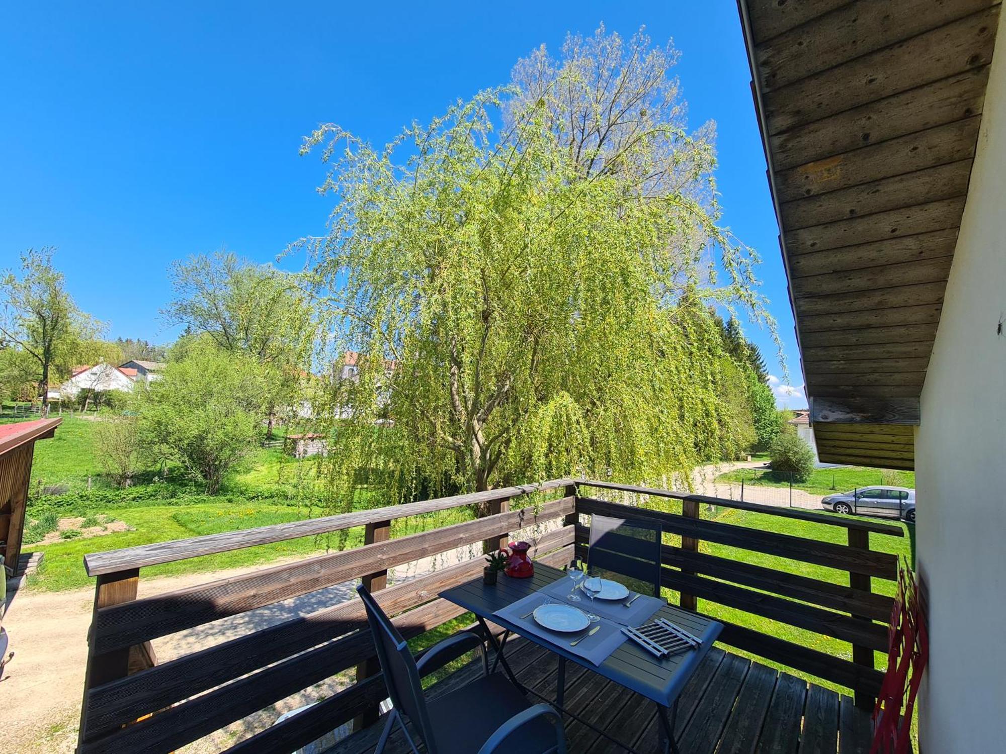 Appartamento Sous Le Saule Nods Esterno foto